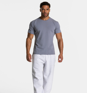 Camiseta de algodón ajustada para hombre, de manga corta, informal, para verano, con diseño liso de colección One Piece Hair y estampado de letras. - Product Image 2