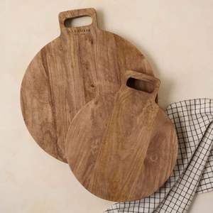 <b>Utility</b> Wooden Chopping Board For Kitchen Cooking Cutting Vegetables Fruits Meat Bread Durable Natural Wood Board - Product Image 5