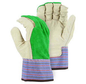 Gants de travail d'extérieur en cuir de vachette pleine fleur de bonne qualité, faible MOQ, vente en gros, pour la protection des mains - Product Image 3