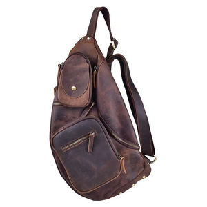 Sac messager personnalisé en gros pour hommes, sac bandoulière en cuir, sac à main pour homme - Product Image 1