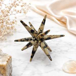 Étoile de Merkaba en Cristal de Scapolite Naturel à 12 Pointes, Décoration Spirituelle Écologique Sculptée, Vente en Gros - Product Image 2