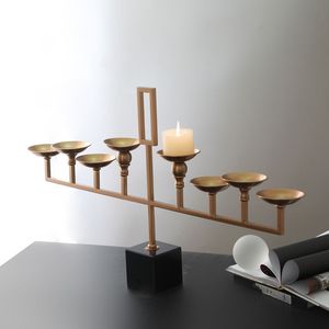 Nouveauté KRAFT WORLD CHI-209 Support de bougie en métal de qualité supérieure, fait à la main, durable, portable, écologique, décoration luxueuse - Product Image 4
