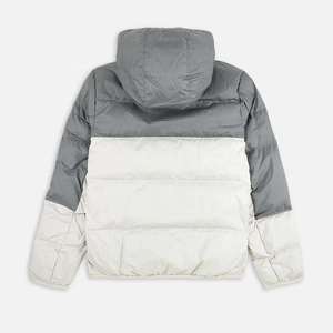 Blouson matelassé à capuche pour homme, coupe-vent, color block, hiver, décontracté, épais, rembourrage polyester, fermeture éclair, coupe régulière, prix abordable - Product Image 3