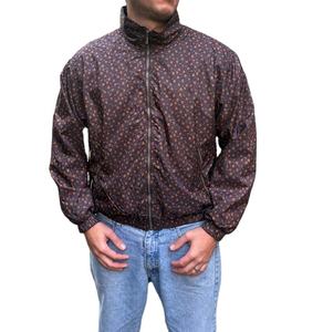 Jersey personalizado de poliéster transpirable a prueba de viento, chaquetas cortavientos con patrón personalizado, chaqueta informal con cuello levantado para hombres - Product Image 1