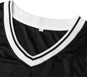 Customize 100%polyester Micro Mesh Sublimation Print Logos Fabric Strips Basketball Jerseys Rib Knit Trim Men's Jersey - Product Image 6