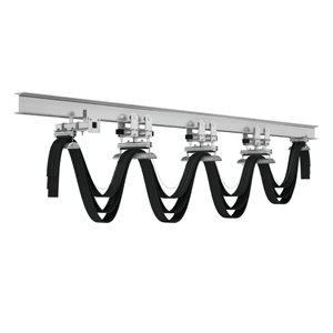 Sistema de Cables Festoon de Acero Galvanizado Industrial CMK, Solución de Gestión de Cables de Alta Resistencia para Vigas en I y Rieles en C - Product Image 1