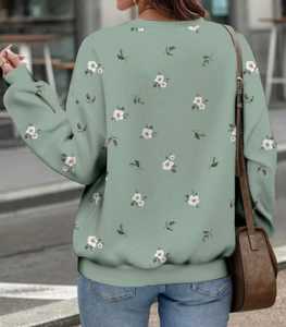 Sudadera Casual de Punto para Mujer, Diseño de Corazón con Brillantina y Estampado de Dibujos Animados, Cuello Redondo, Manga Larga, Suave, 180g, para Otoño, San Valentín - Product Image 5