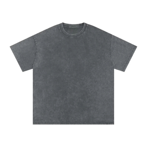 เสื้อยืดคอตตอนวินเทจทรงโอเวอร์ไซส์ หนานุ่ม สไตล์สตรีทแวร์  รับสกรีนโลโก้ตามสั่ง คุณภาพสูง แฟชั่นยูนิเซ็กส์ - Product Image 1