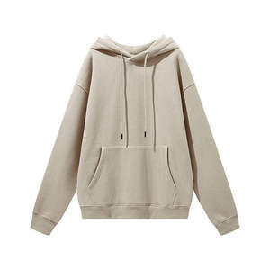 Sudadera con Capucha Oversize para Hombre, 100% Algodón, Tejido de Felpa, Térmica para Invierno, Logotipo Bordado en la Parte Delantera, Estilo Hip Hop - Product Image 3