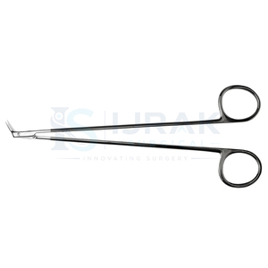 Ciseaux vasculaires en acier inoxydable, ciseaux de coupe aiguisés à 60 degrés, 180 mm, instrument chirurgical - Product Image 4