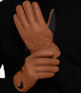Guantes de Motocicleta Minimalistas de Cuero Marrón Unisex, Estilo Retro Cafe Racer, Protección para Motocross, Secado Rápido, Transpirables, para Todas las Estaciones - Product Image 2