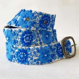 Decorative Ethnic <b>Belt</b> with Artistic Thread <b>Work</b> and Bohemian Fashion Inspired Handmade Design Affordable Price - Product Image 5