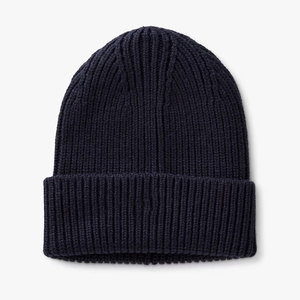 Unisex Solid Color Ribbed Knit Beanie Cuffed Winter Hat Adults Casual Vintage Breathable Waterproof Wool <b>Blend</b> 56-58CM - Product Image 1