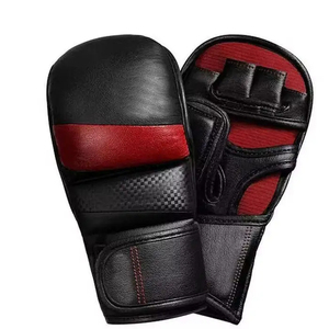 นวมชกมวย MMA พร้อมที่รองรับข้อมือ นวมที่สวมใส่สบายและป้องกันได้ดีสำหรับคิกบ็อกซิ่ง ศิลปะการต่อสู้ นวมชกมวย - Product Image 6