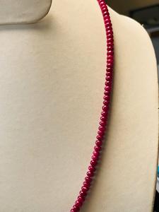 Natural <b>Ruby</b> Bead <b>Necklace</b> Non Heated Non Treated 138.63 CTS 5.0-5.3 MM 18.5 Inch Premium Quality Gemstone Jewelry Piece IGI - Product Image 4