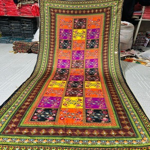 Recién llegado, chal de poliéster étnico estilo Banjara, bordado Kuchi dibujado a mano, seda paquistaní para ropa de fiesta de boda para adultos - Product Image 6