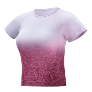 T-shirt de sport premium pour femme, respirant, pour l'entraînement, la course, le yoga, vêtements de sport, haut de performance activewear - Product Image 5