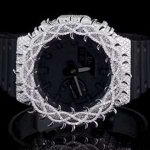 Reloj de Negocios Clásico Personalizado de Aleación de 40 mm para Hombre, con Diamantes Cultivados en Laboratorio, Joyería Hip Hop, la Mejor Calidad a Precio de Mayoreo - Product Image 1