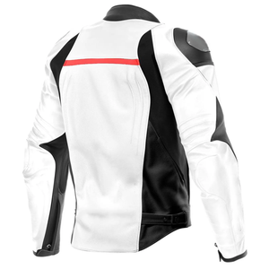เสื้อแจ็คเก็ตมอเตอร์ไซค์หนังสีดำขาว FAZMAX แขนยาว ป้องกันลม กันรังสียูวี ระบายอากาศได้ดี สำหรับทุกเพศทุกวัย ไซส์พลัส - Product Image 5