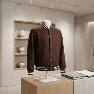 Fashion Letterman Bomber <b>Jacket</b> Casual Varsity <b>Baseball</b> Coat <b>for</b> <b>Men</b> and Women Daily Streetwear Outerwear - Product Image 3
