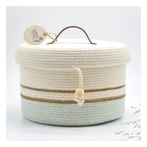 Juego de Cestas de Almacenamiento Multiusos de Ratán Natural, Estilo Rústico Boho, Ecológicas y Aptas para Alimentos, para Decoración del Hogar - Product Image 6