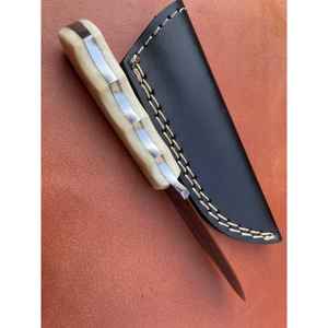 มีดทำมือดามัสกัสแบบสั่งทำพิเศษ พร้อมปลอกหนัง ด้ามจับมีดสำหรับล่าสัตว์กลางแจ้ง - Product Image 4