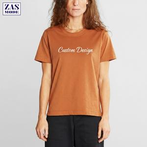 Camiseta Casual de Manga Corta con Cuello Redondo para Mujer, 100% Algodón, Secado Rápido y Transpirable, Diseño Personalizado, Nueva Llegada - Product Image 1