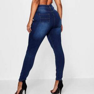 Jeans Femme Taille Mi-Haute Coupe Bootcut 5 Poches Respirant Écologique Fermeture à Cordon Prix Usine Été Qualité Supérieure - Product Image 2