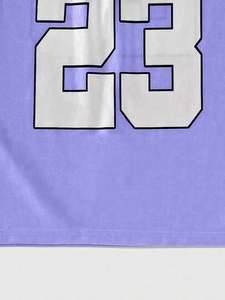 Camiseta de Fútbol Americano Oversize Azul Cielo 2026 para Hombre, Transpirable, de Poliéster, Estilo Urbano, Deportiva, Retro Vintage - Product Image 4