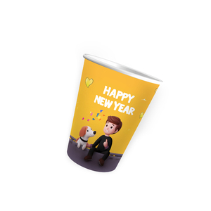Gobelet en papier jetable personnalisé de 12 oz à paroi simple, de qualité alimentaire, recyclable, avec revêtement PE pour les plats à emporter - Product Image 5