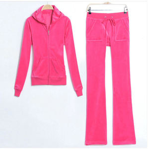 Ensemble de survêtement décontracté pour femme, idéal pour l'hiver, en velours écologique vintage, à capuche, manches longues, motif écossais, avec poches latérales et taille élastique - Product Image 3