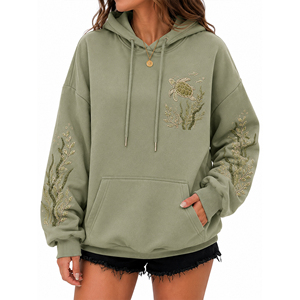 Sweat-shirts à capuche zippés personnalisés en gros, unisexe, en molleton de coton épais, style streetwear, OEM ODM - Product Image 4