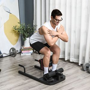 Appareil de fitness 3-en-1 noir rembourré pour pompes, sit-ups et squats – Équipement de gym à domicile - Product Image 1
