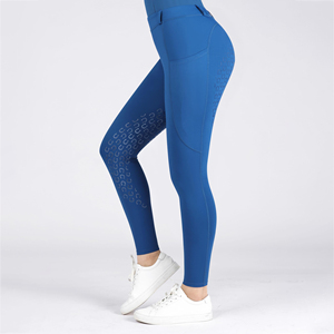 Leggings de Diseño Personalizado con Logotipo para Mujer, Pantalones de Cintura Alta, Antideslizantes, con Agarre de Silicona, para Competencia de Equitación - Product Image 3