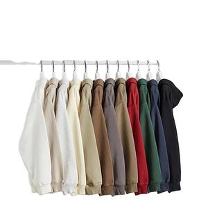 Sweat à capuche oversize streetwear d'hiver de haute qualité 350G en polyester et coton épais, coupe-vent, grande taille pour homme, personnalisable - Product Image 6