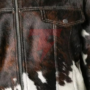 Premium Hair On <b>Leather</b> <b>Jacket</b> For <b>Men</b> Winter Fashion Custom Design Comfortable Fit Durable Outerwear Hair On <b>Leather</b> <b>Jacket</b> - Product Image 5