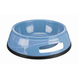 Dispenser per animali domestici in plastica resistente da 1,5 litri con anello in gomma, colore blu, per cani e gatti - Product Image 1