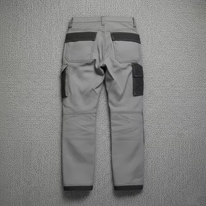 Men's High Visibility Work <b>Pants</b> With Reflective Stripes And Multiple Pockets For Safety Wear <b>Summer</b> Use - Product Image 5