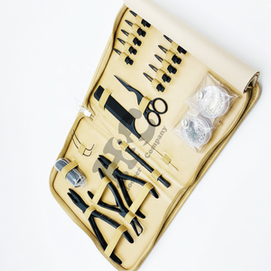 HOOPER COMPANY Kit de Herramientas Profesional para Extensiones de Cabello de Uso Comercial, Alicates, Bolsa, Pinzas de Acero Inoxidable para Cabello de Visón, Agujas en Forma de C - Product Image 4