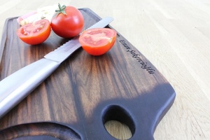 Eco Friendly Artizon Studio <b>Wooden</b> Rectangle Chopping Board Custom Knife Handle Reusable Sustainable Dishwasher Safe for Home - Product Image 5