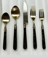 Ensemble de couverts en acier inoxydable pour emballage cadeau, ensemble de couverts en résine, ustensiles de cuisine pour mariage, hôtel, restaurant, vente en gros