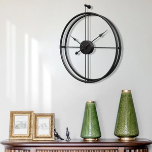 Designer Round <b>Metal</b> Wall <b>Clock</b> for Living Room Bedroom and Office Decoration At Best Price - Product Image 4