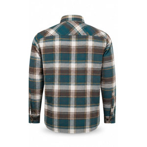 Chemise en flanelle rayée classique pour homme, coupe ajustée, décontractée et professionnelle, manches longues, 100% coton, disponible en grandes tailles 8XL 7XL 6XL - Product Image 3