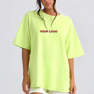 ชุดเสื้อยืดพิมพ์ลายผ้าโพลีเอสเตอร์/คอตตอนคุณภาพสูง ระบายอากาศได้ดี ทรงเข้ารูปสำหรับผู้หญิง ออกแบบตามสั่งสำหรับฤดูร้อน พร้อมงานพิมพ์สกรีน - Product Image 1