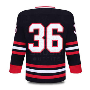 Maillots de hockey sur glace personnalisés par sublimation, vente en gros, maillots de hockey vert et noir, y compris chaussettes et pantalon de hockey - Product Image 3