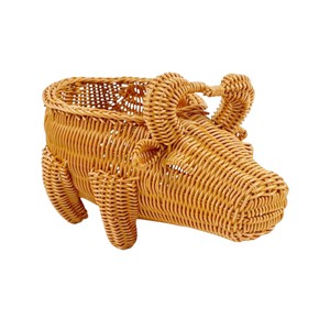 Panier de rangement en rotin de buffle brun tissé à la main, écologique, pour intérieur/extérieur, jardin, pot de fleurs, plante succulente, jouet pour chambre d'enfant - Product Image 6