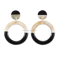 Boucles d'oreilles en corne de qualité supérieure bijoux en corne de buffle naturelle faits à la main avec des accessoires de mode élégants et élégants