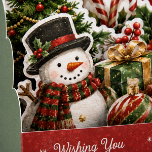 Wholesale Custom Luxury 3D Pop Up Box Christmas Greeting <b>Card</b> Handmade Paper Holiday <b>Gift</b> <b>Card</b> OEM/ODM Vietnam Factory Supplier - Product Image 2