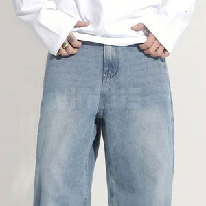 Pantalones vaqueros holgados transpirables de estilo único para hombre, venta en línea, lavados, personalizados con tu propio diseño. - Product Image 6