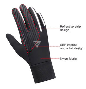 Gants de ski isolés en cuir PU/polyester imperméable pour homme et femme, à doigts séparés, pour snowboard et sports d'hiver - Product Image 3
